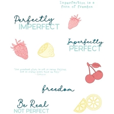 Sizzix Thinlits Die & Stamp Set By 49 & Market - Perfectly Imperfect